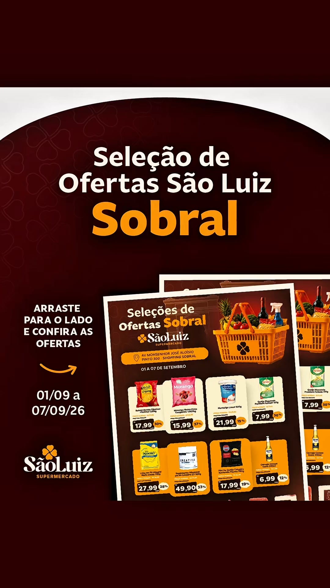 Arte do anúncio: Ações de loja