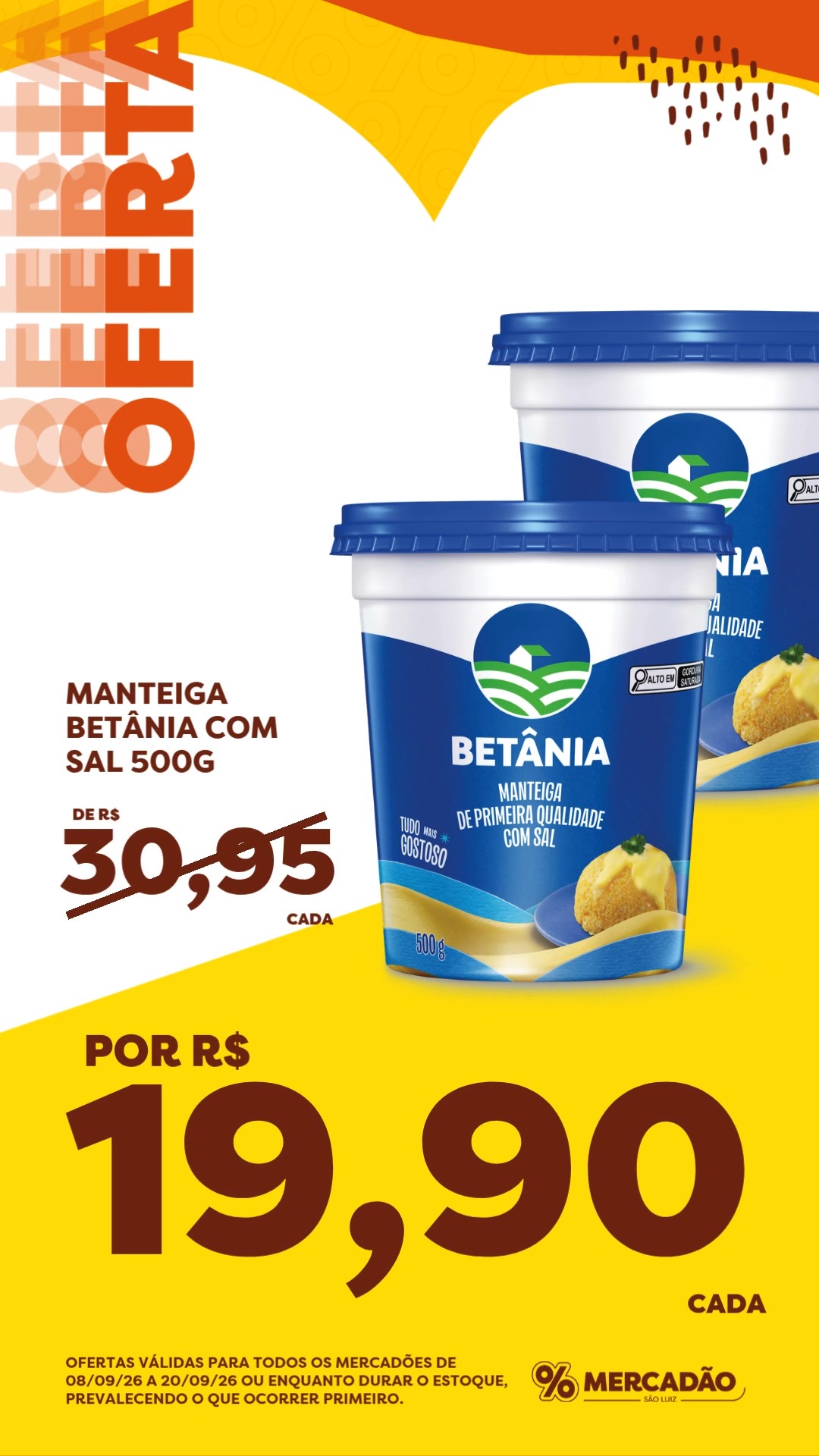 Arte do anúncio: Arte de maior gasto do grupo em setembro: Mercadão, Horti